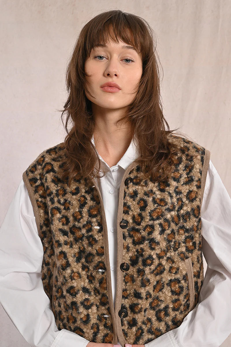 LADIES WOVEN SLEEVELESS VEST