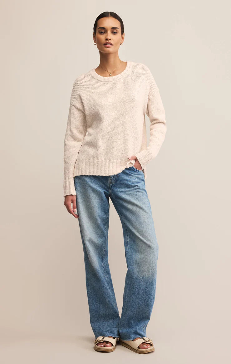 BECK TEXTURED COTTON SWEATER