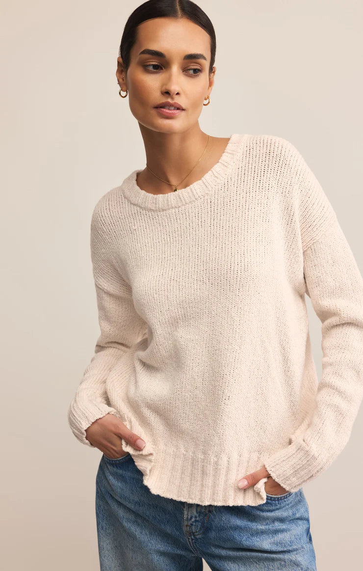 BECK TEXTURED COTTON SWEATER