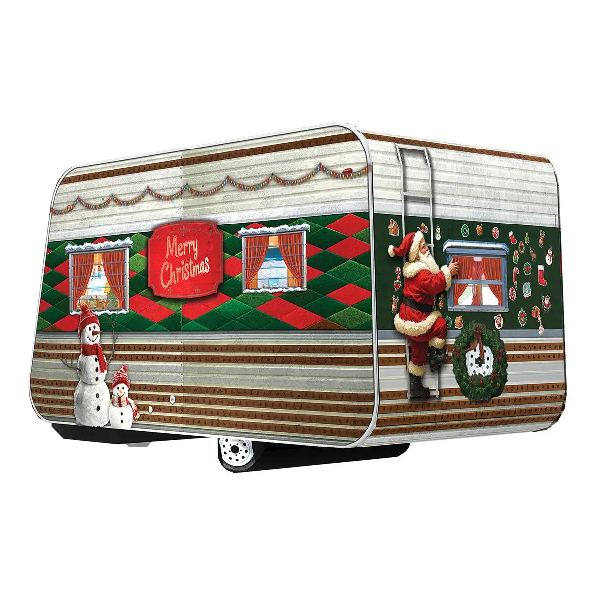 Puzzle-Christmas Camping Trailer Tin