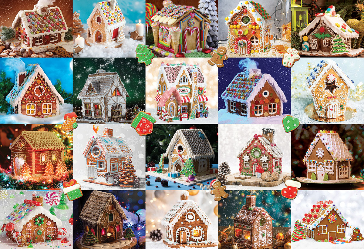 Puzzle-Gingerbread House Tin