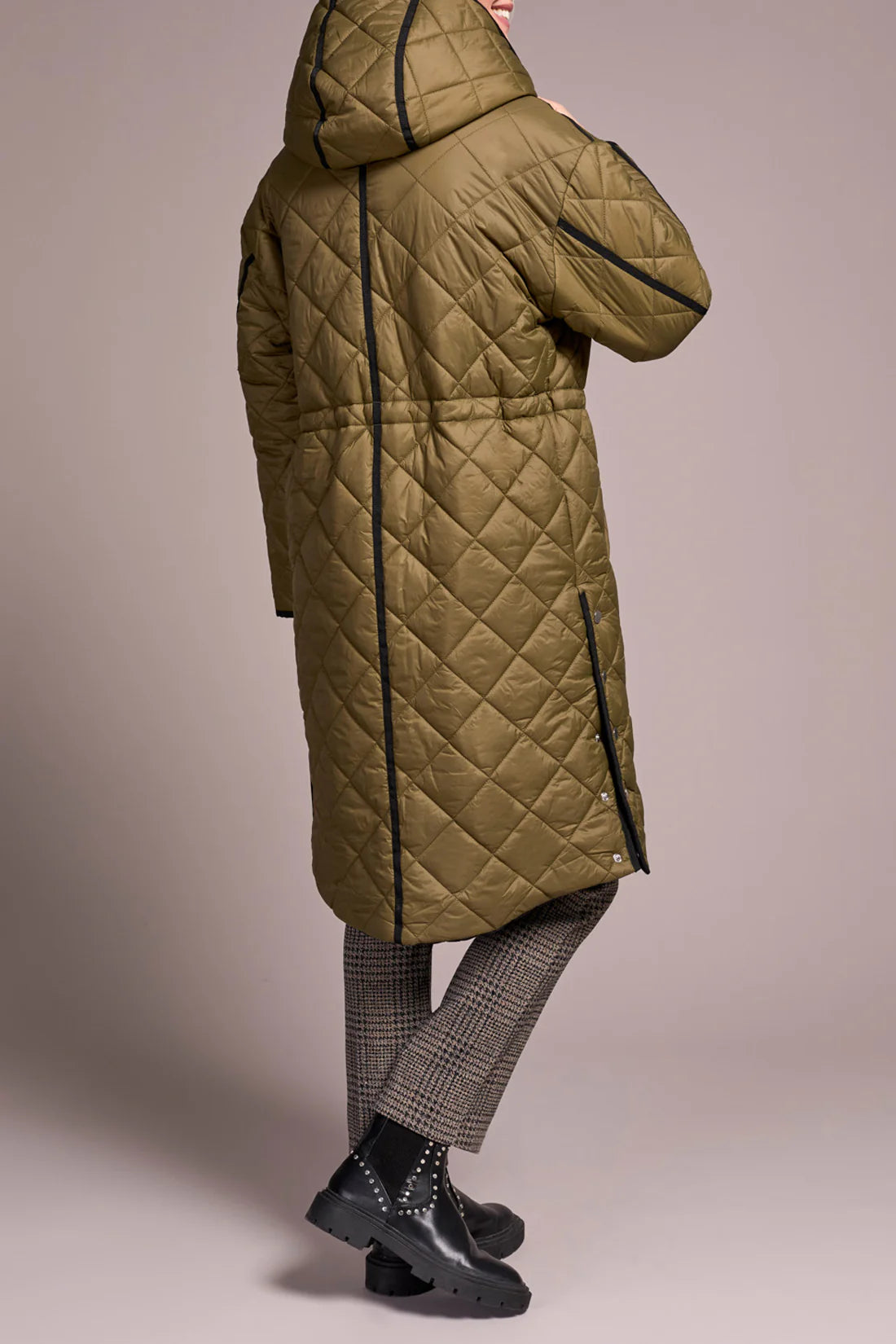 Reversible Front Rev Puffer w/Hood Ivy