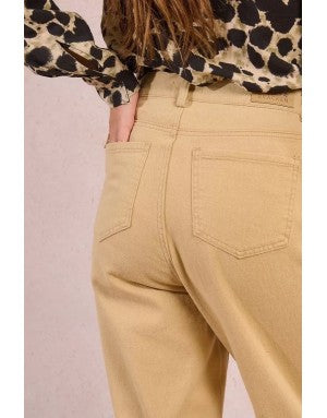 Beige Mom Jean