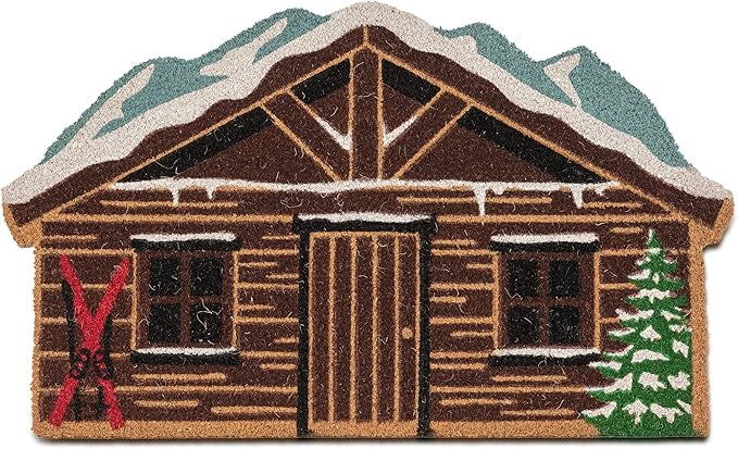 Ski Chalet Shaped Doormat