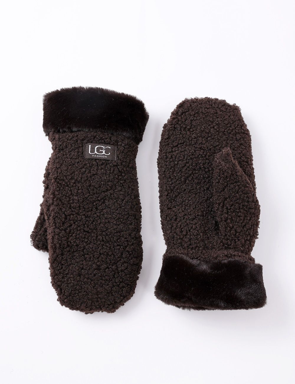 Vail Mittens-Dark Brown