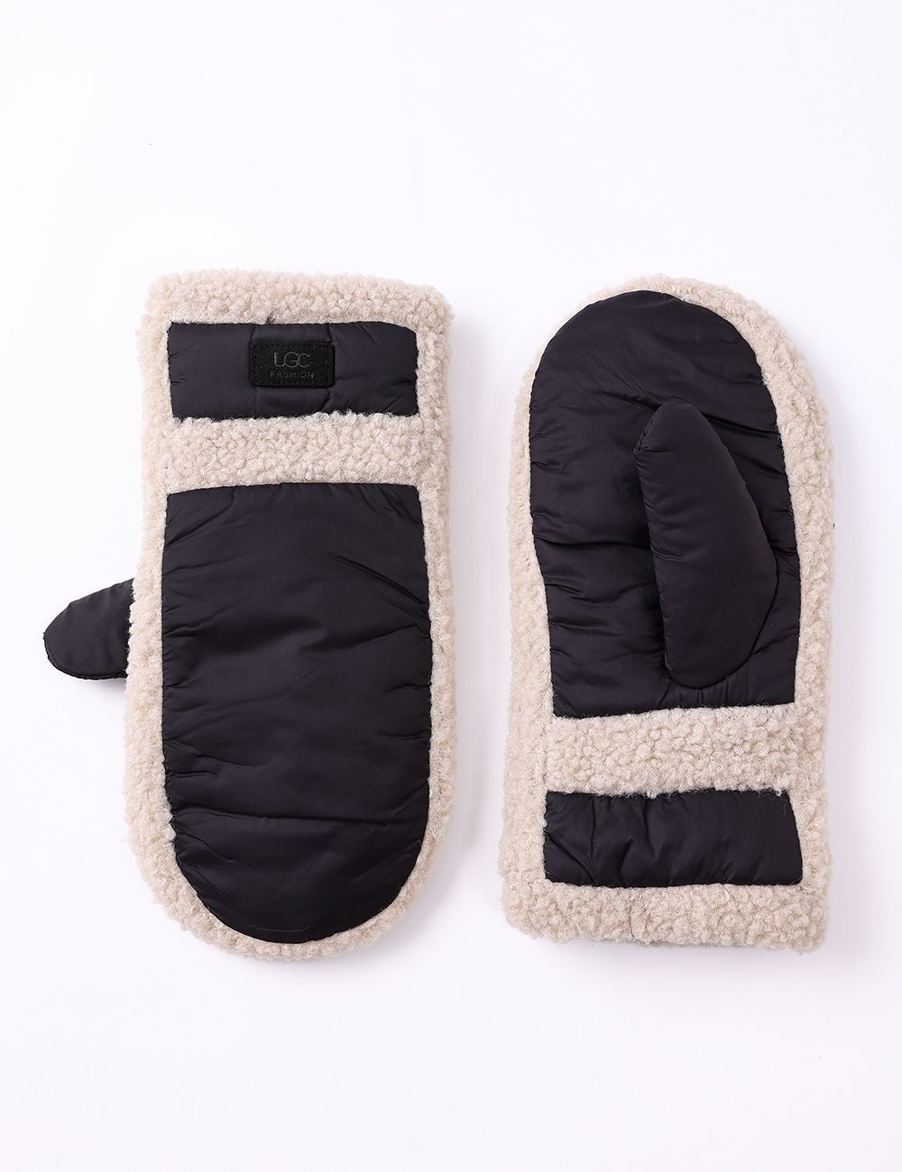 Banff Mittens-Black/Cream