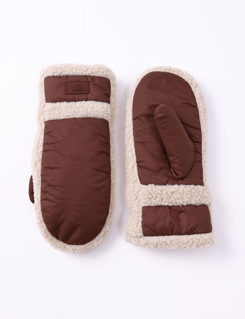 Banff Mittens-Brown