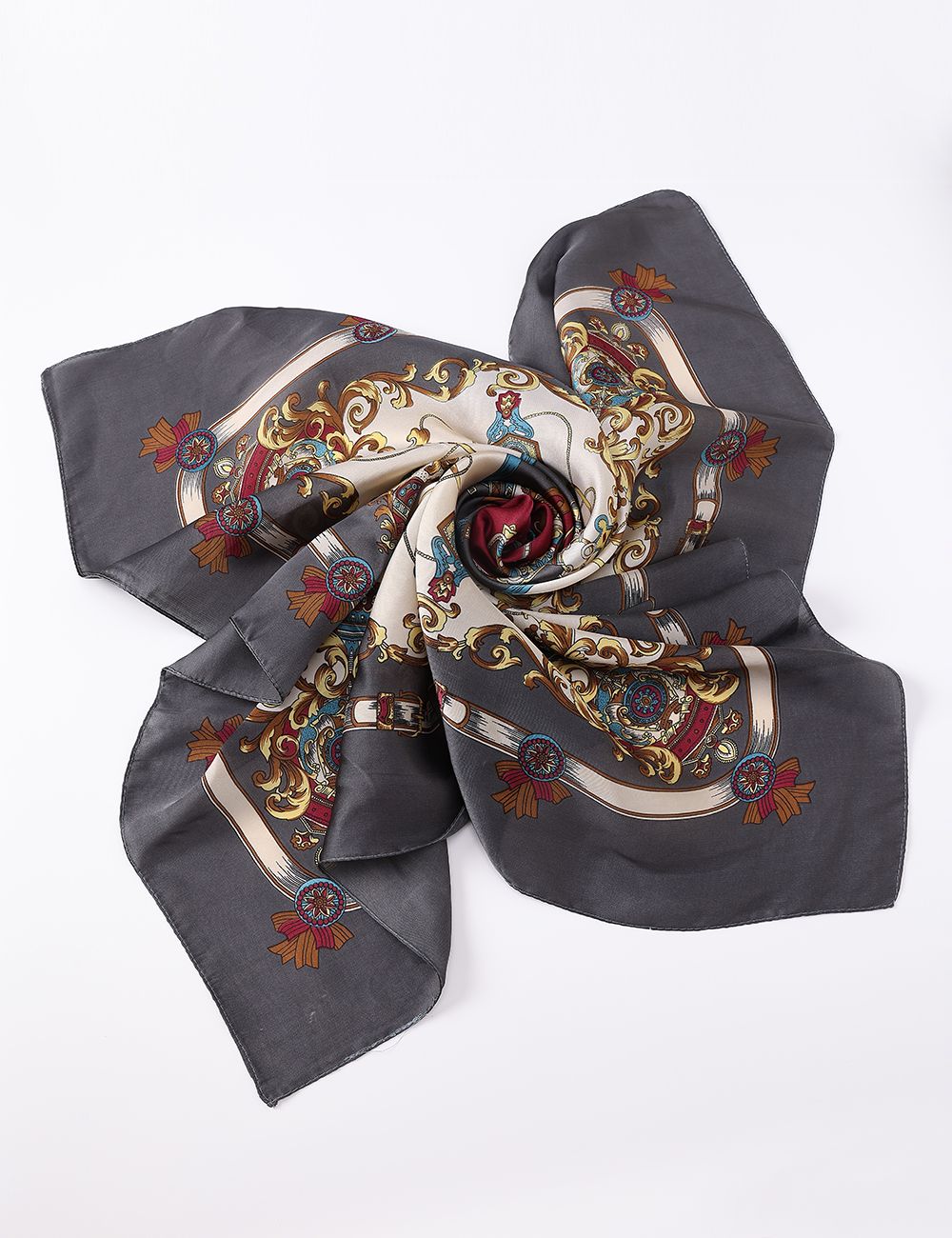 Square Scarf-Grey