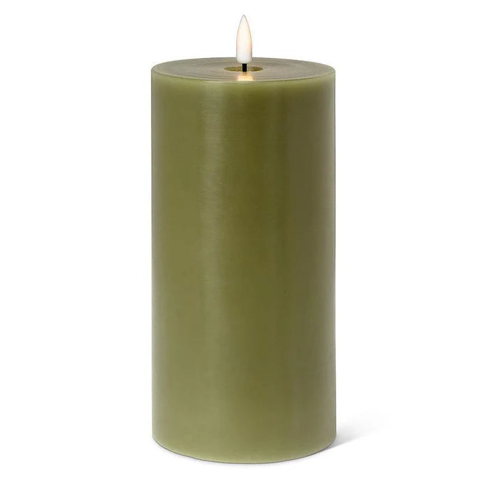 Luxlite Battery Operated Candle 4”x8”-Green