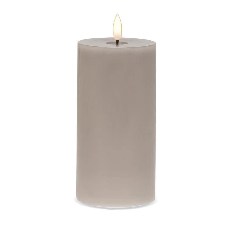 Luxlite Battery Operated candle-Grey 6”