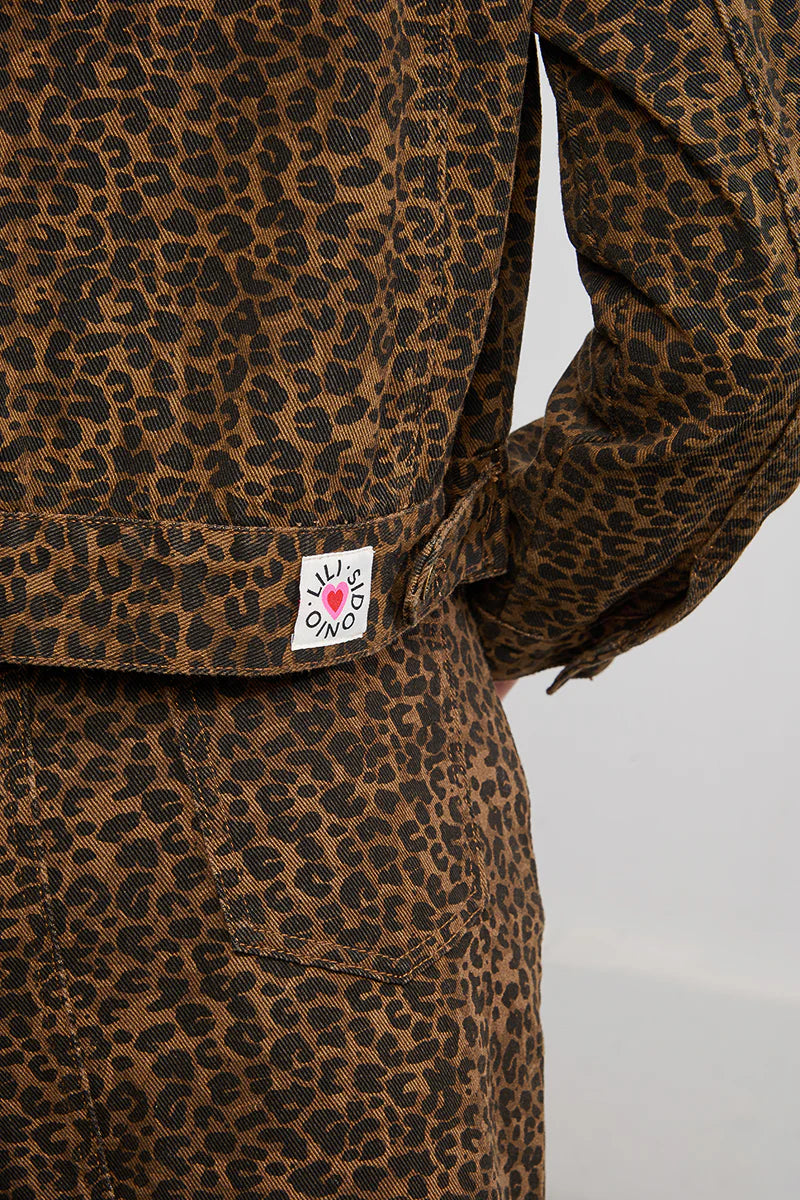 Leopard Denim Jacket