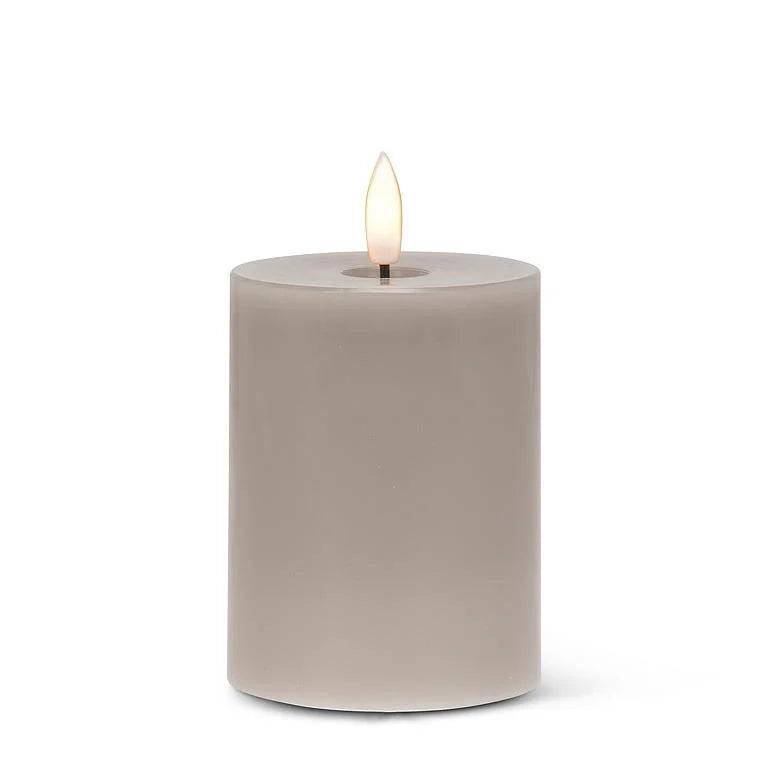 Luxlite battery operated candles-4”-Grey