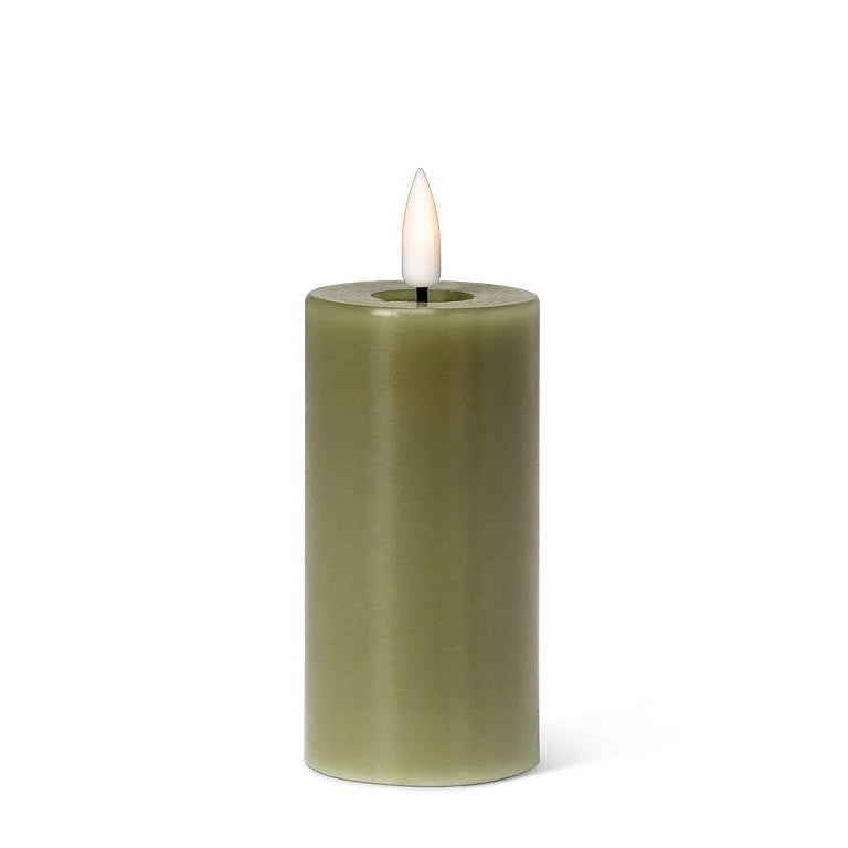 Luxlite LED Battery Operated Candle-Green 2”x 4”