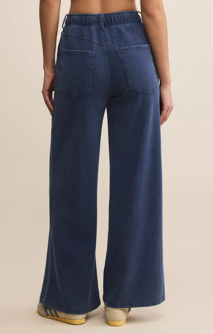ENTOURAGE KNIT DENIM PANT-INDIGO