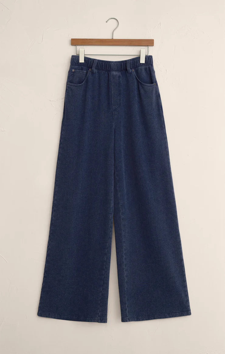 ENTOURAGE KNIT DENIM PANT-INDIGO