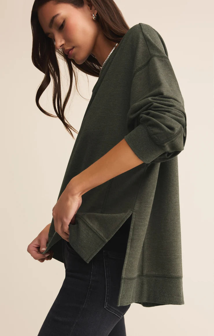 MODERN WEEKENDER SWEATSHIRT-ARTICHOKE