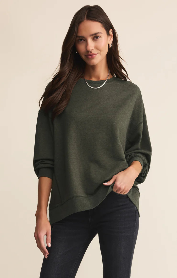 MODERN WEEKENDER SWEATSHIRT-ARTICHOKE