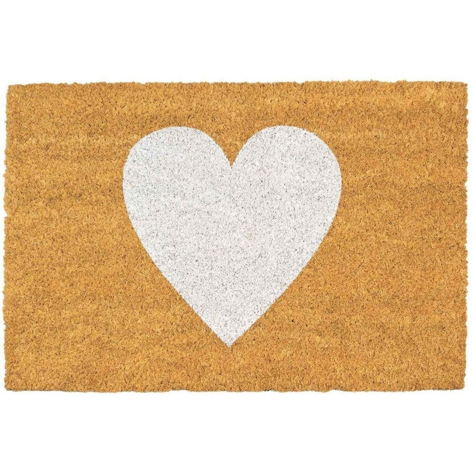 White heart coco rug