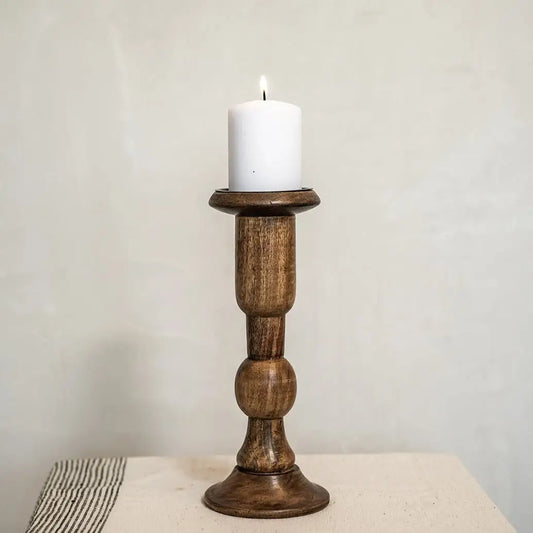 Wren Candle Stand Large -Natural