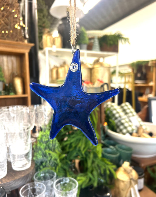 Blue Wishing Star- Fusion Glass
