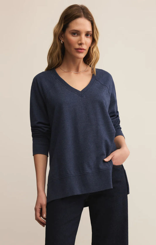 MODERN V-NECK WEEKENDER-SAPPHIRE