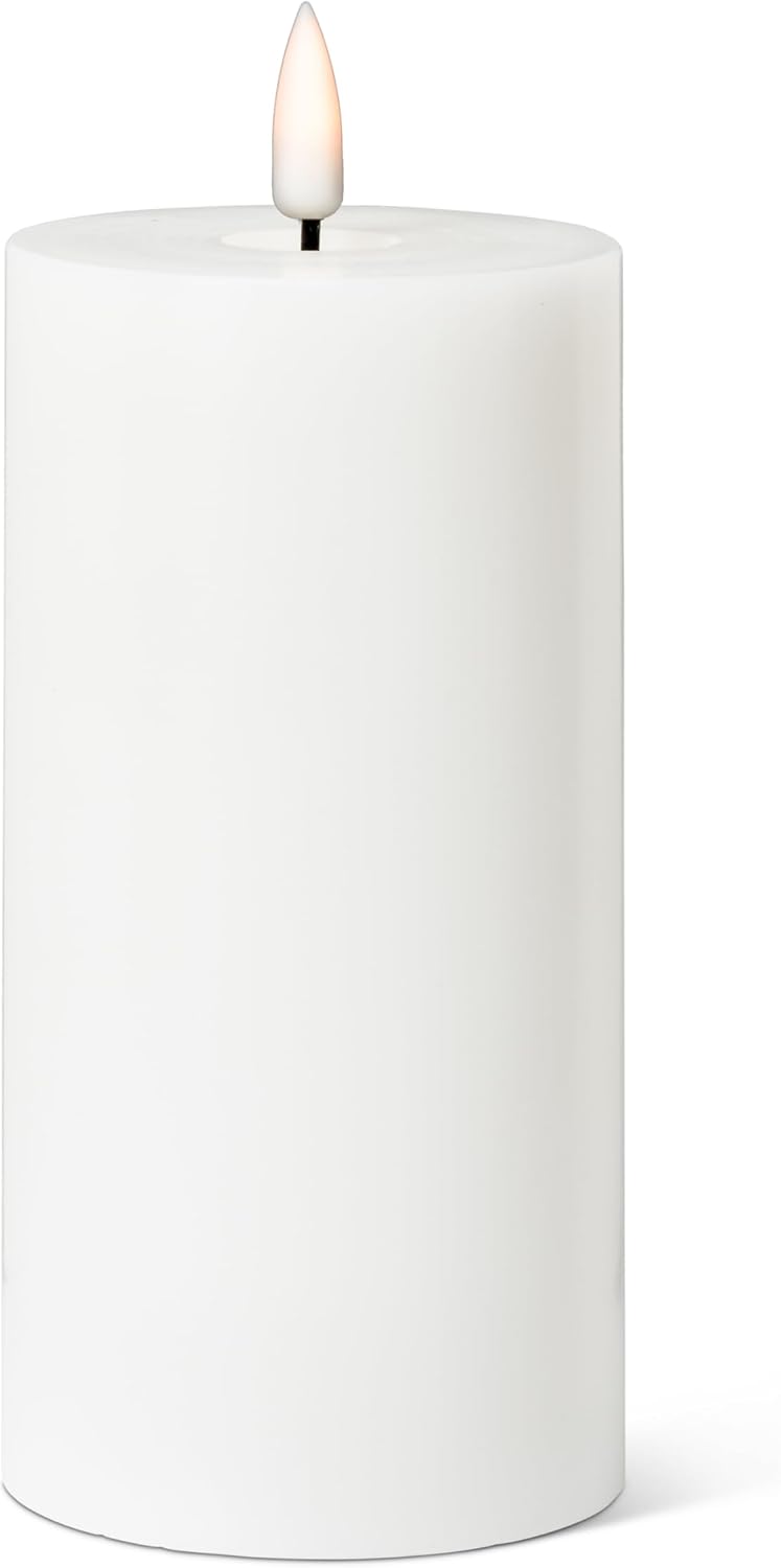 Luxlite battery operated candles-6”-White