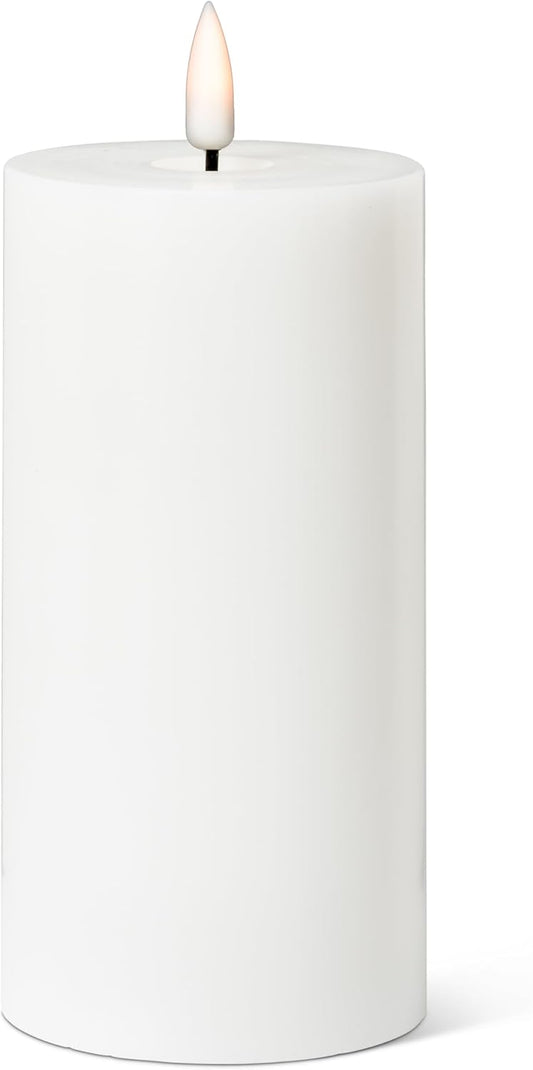 Luxlite battery operated candles-6”-White