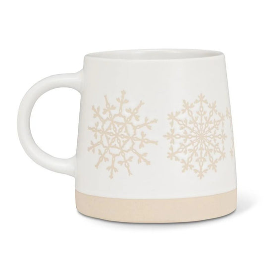 Wide Base Mug-Snowflake Row