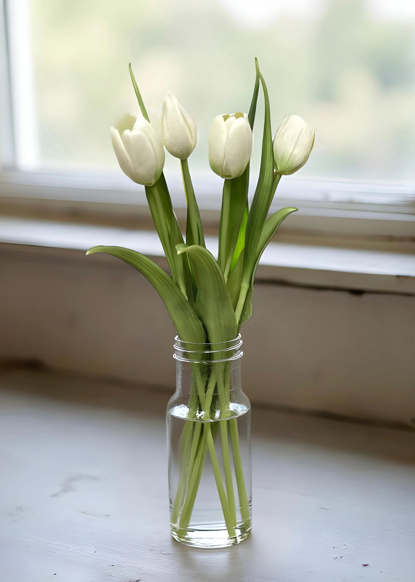 FRESH TOUCH DYNASTY TULIP BUNDLE-WHITE