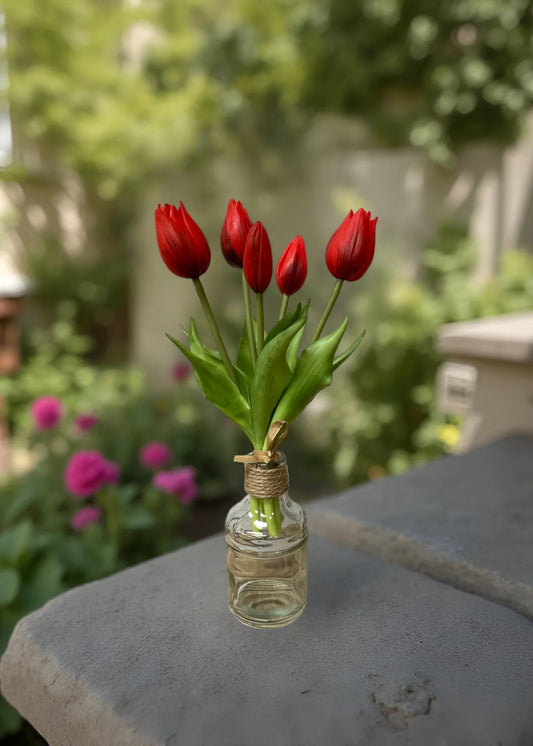 FRESH TOUCH MINI TULIP BUNDLE-RED