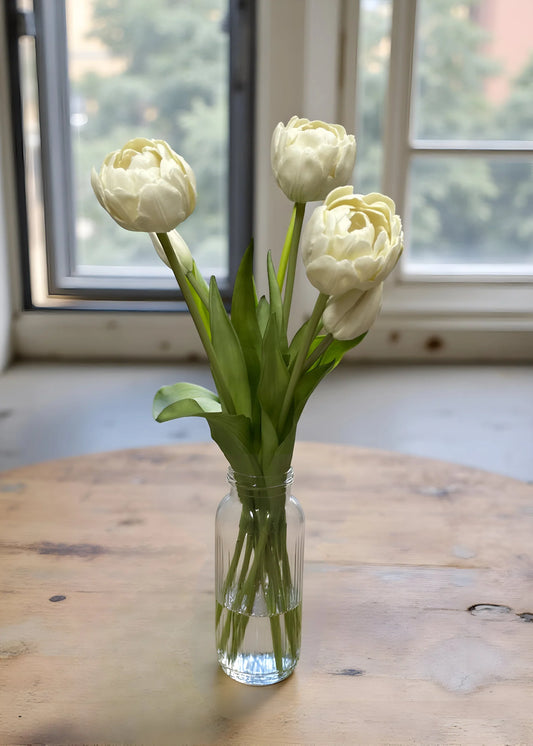 FRESH TOUCH PEONY TULIP BUNDLE -WHITE