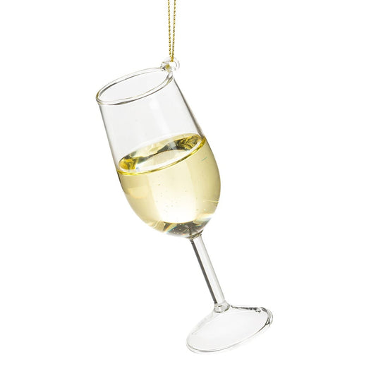 White Wine Goblet Ornament