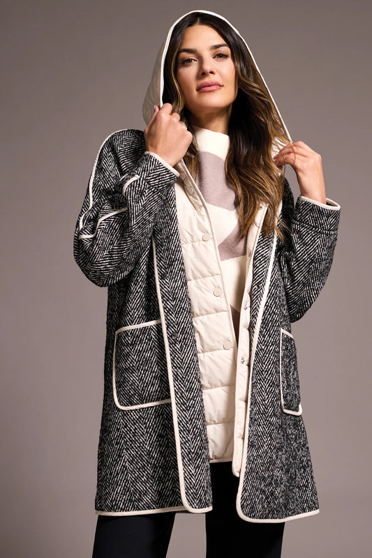 HERRINGBONE LIGHTWEIGHT FOOLER COAT
