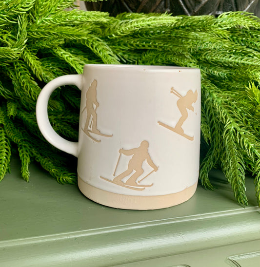Wide Base Mug-Skiers
