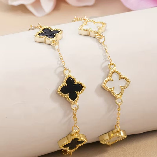 Lucky Clover Bracelet-Black