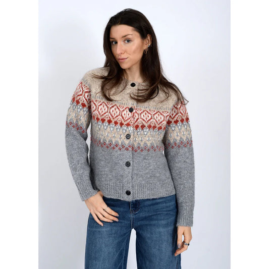 THEMIS FAIRISLE CARDIGAN SWEATER