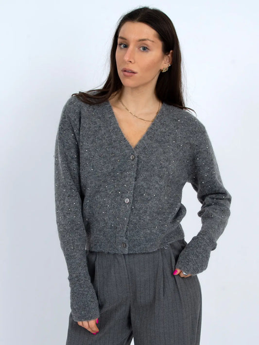 Tesni Cardigan-Grey
