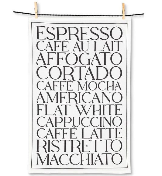 Kitchen Tea Towel-Coffee