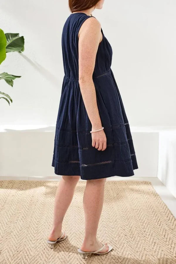 SLEEVELESS COVER UP DRESS-ABYSS