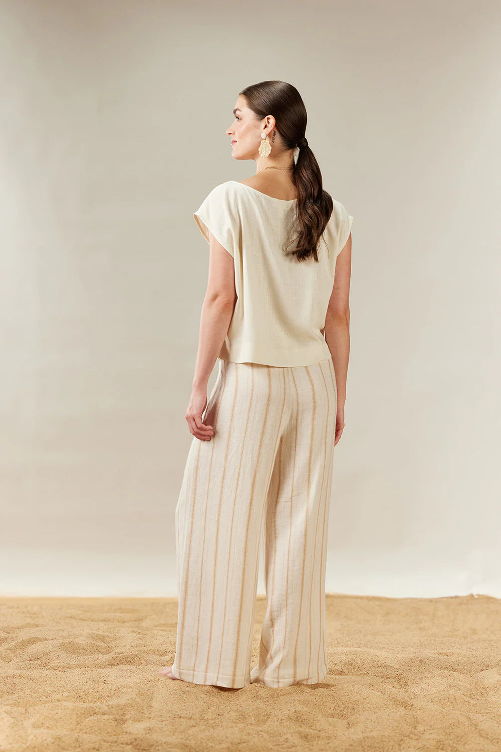 DRAWSTRING WIDE LEG PANT-DRIFTWOOD
