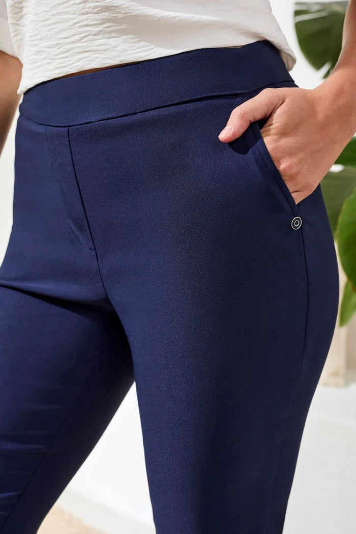 SLIM LEG CAPRIS-JET BLUE