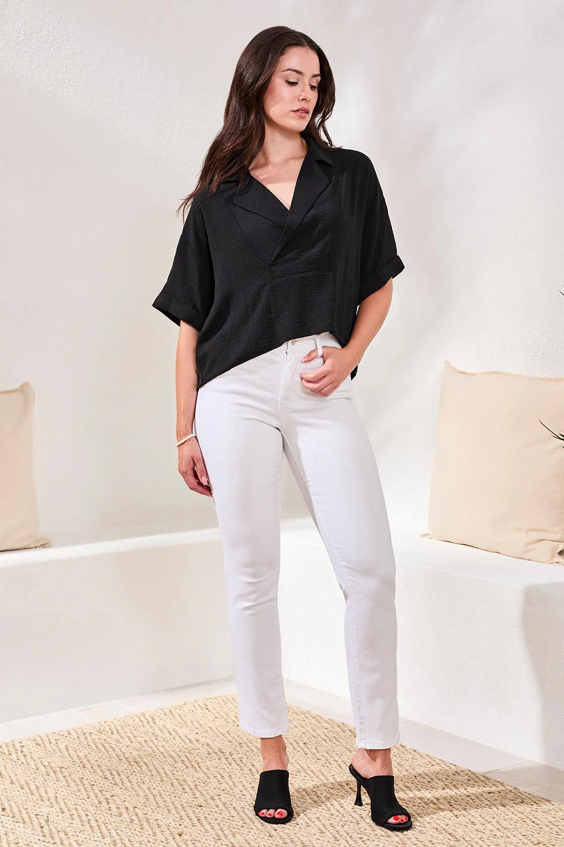 SOPHIA CURVY STRAIGHT LEG-WHITE