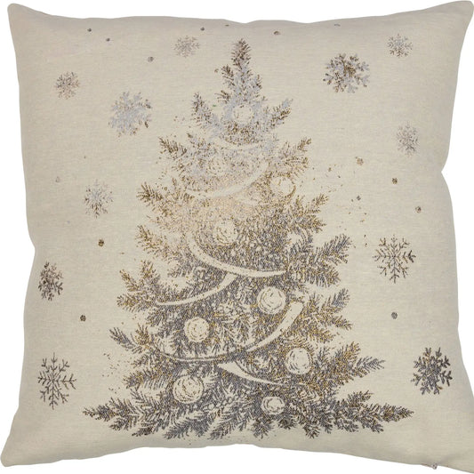 Tree & Snowflake Cushion