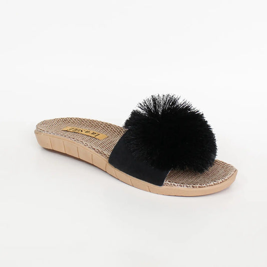 Pom Pom Slides-Black