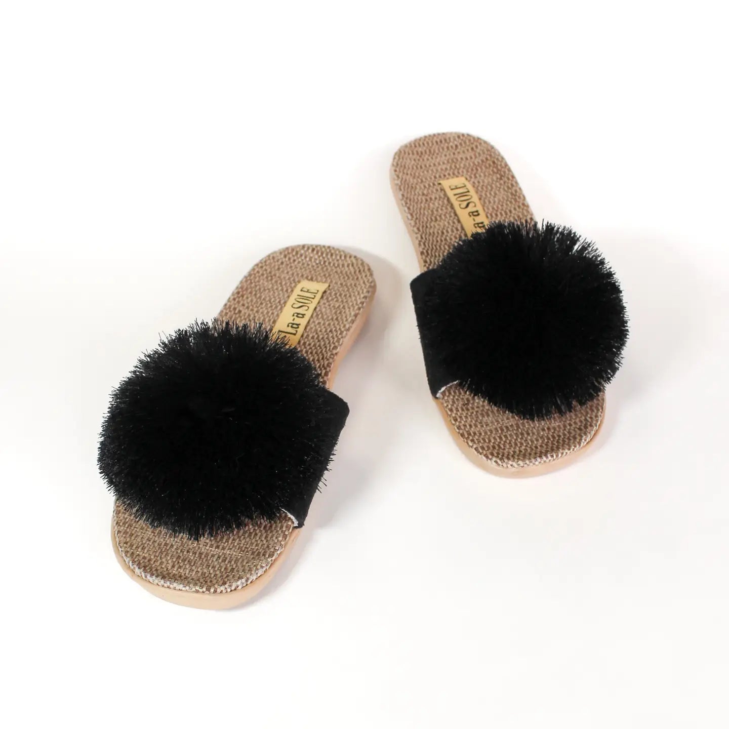 Pom Pom Slides-Black