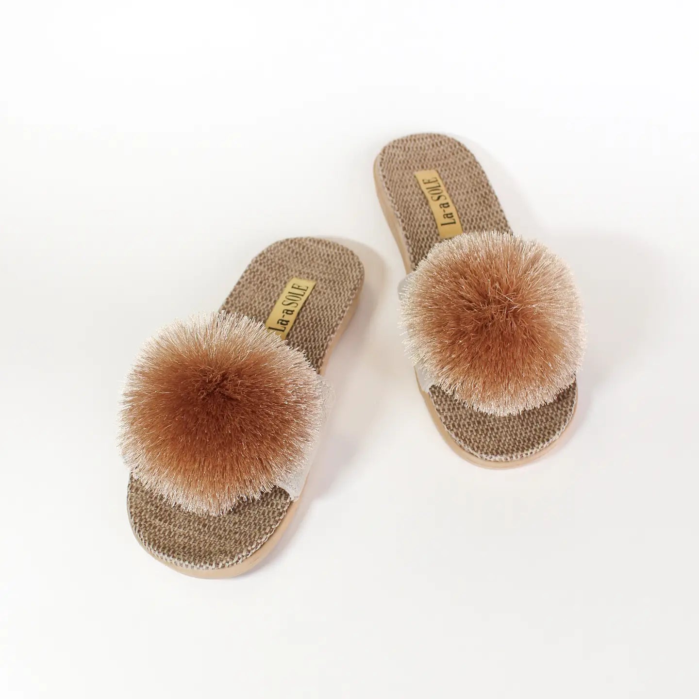 Pom Pom Slides-Champagne