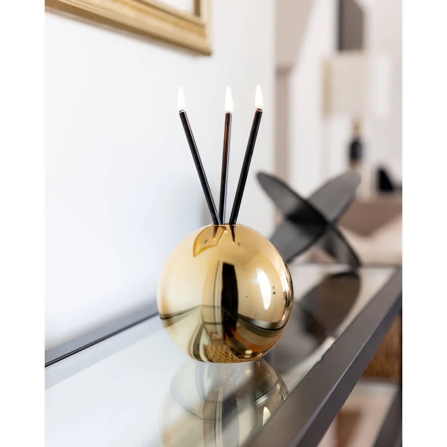 Neva Vase, Gold Metallic