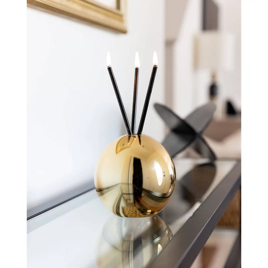 Neva Vase, Gold Metallic