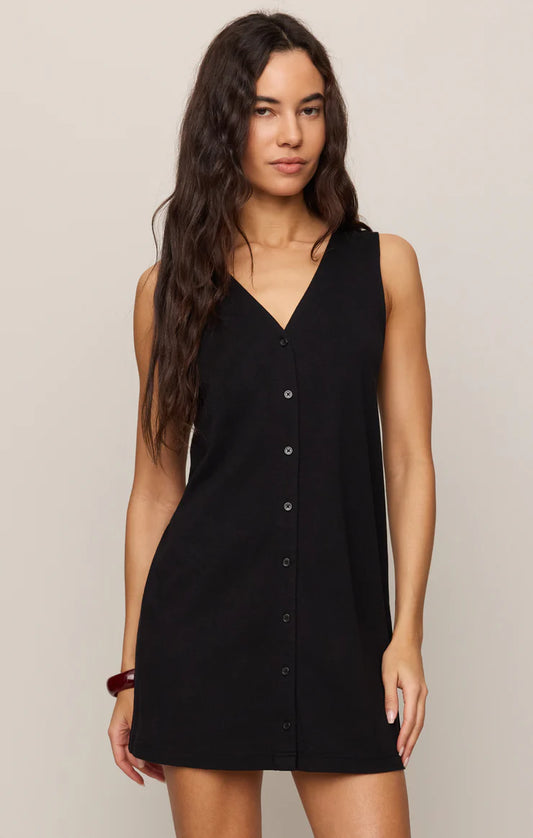 SOLACE MINI DRESS-TRUE BLACK