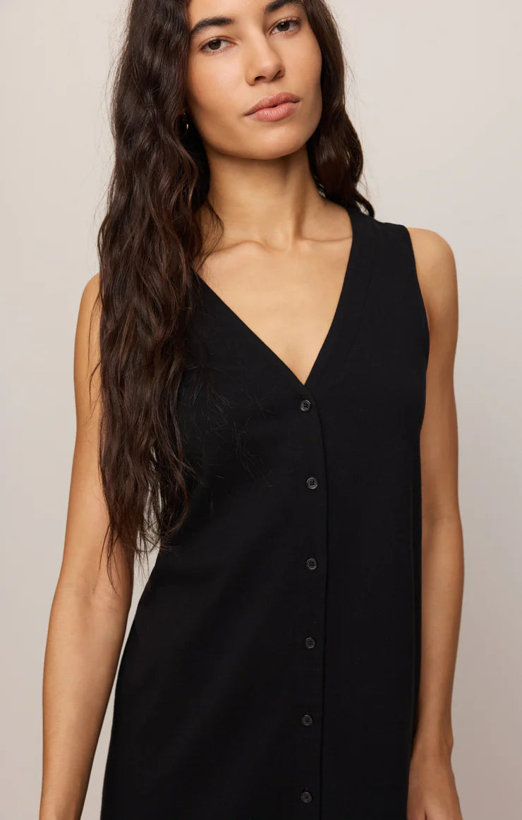 SOLACE MINI DRESS-TRUE BLACK